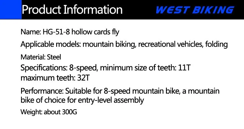 West biking абсолютно новая дорога горный MTB велосипед трещотка велосипедная аксессуары высококачественная сталь 8 скоростная кассета Шестерня маховика