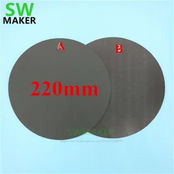 

220mm Round Magnetic adhesive Print Bed Tape Print Sticker Build Plate Tape FlexPlate for DIY Kossel/Delta 3D Printer parts