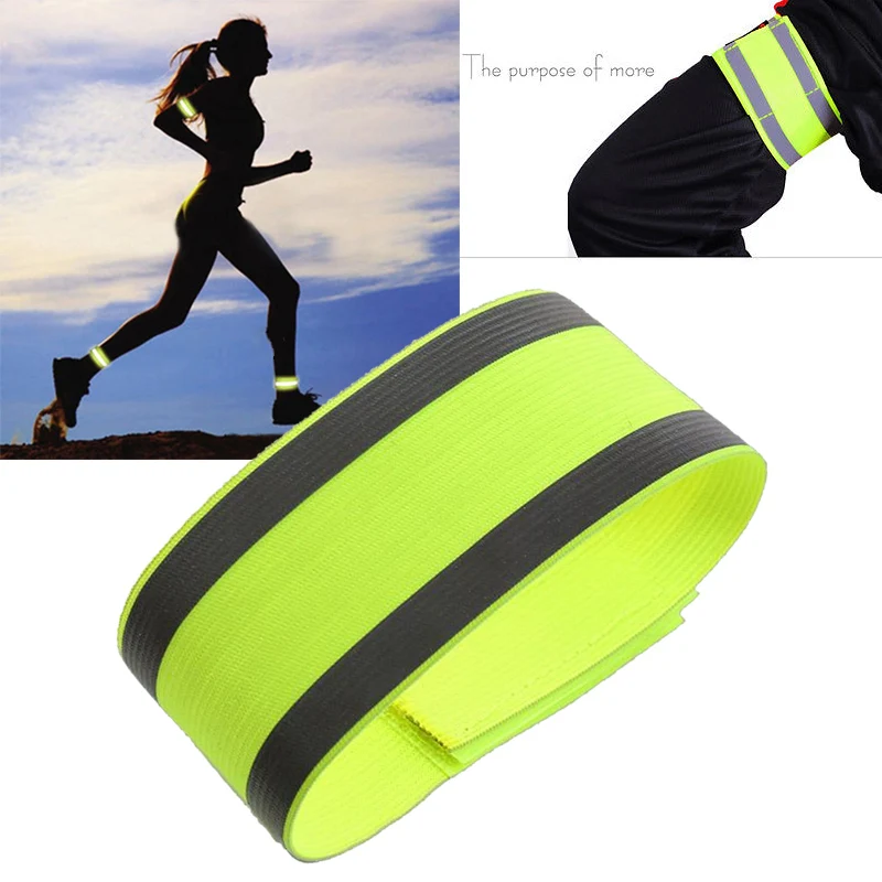 Vehemo 1 Pc New Arm Belt Night Reflective Safety Belt Bike LED Armband