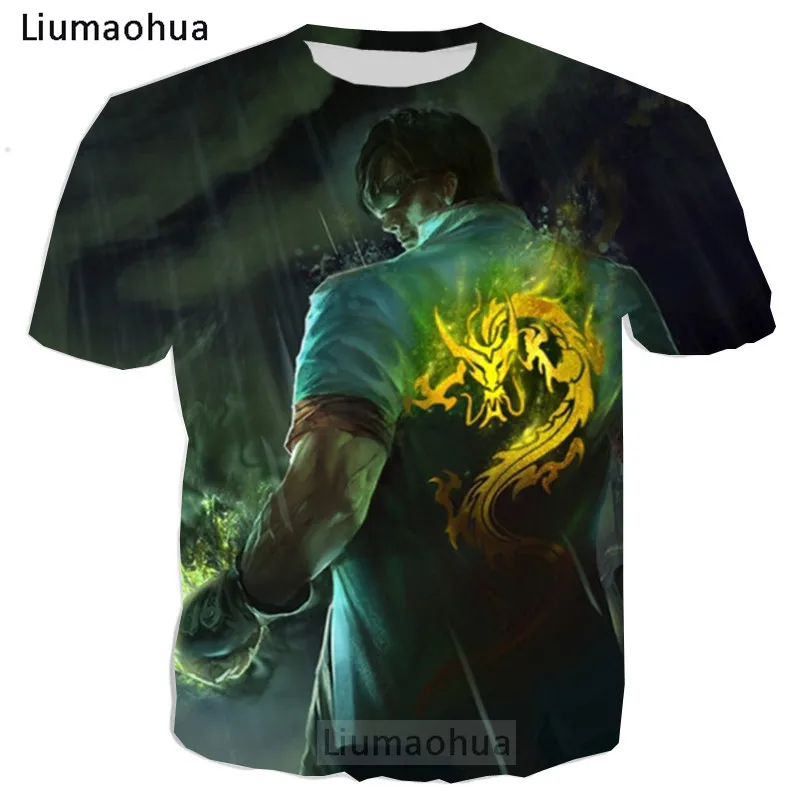

Liumaohua League of Legends game characters Legend of the Dragon The Blind Monk Lee Sin 3D Printing T-shirt/Sweater tops