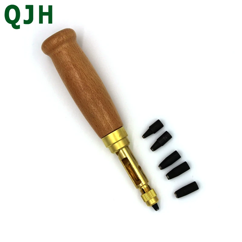 

DIY Handmade Belt Punching Leather Hole Punch Hollow Drilling Tools Leather Handicraft Puncher Set Leather Tool