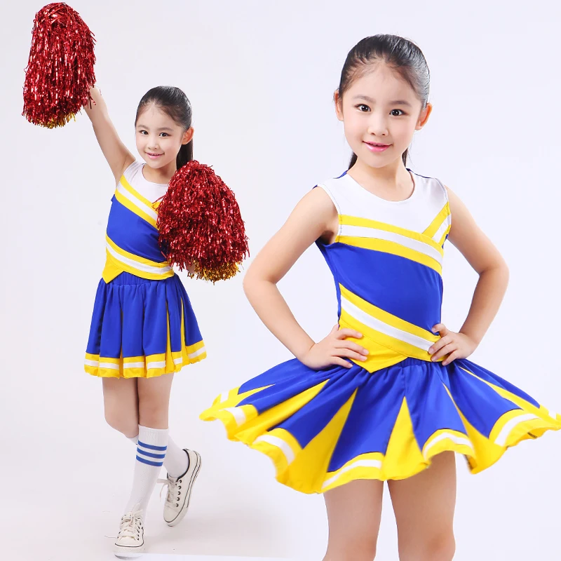 

Songyuexia Children Campus Sports Meeting Clothing Students' Aerobics Long Short-sleeved Cheerleader Performance Clothing