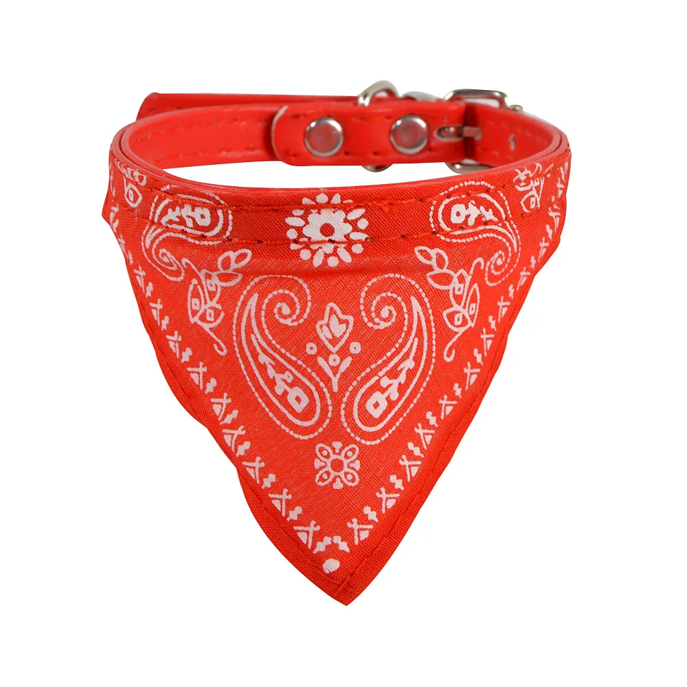 Лидер продаж поводок-рулетка для питомца собаки щенок Кот шейный шарф бандана, воротник, платок Поддержка дропшиппинг/ - Цвет: Red