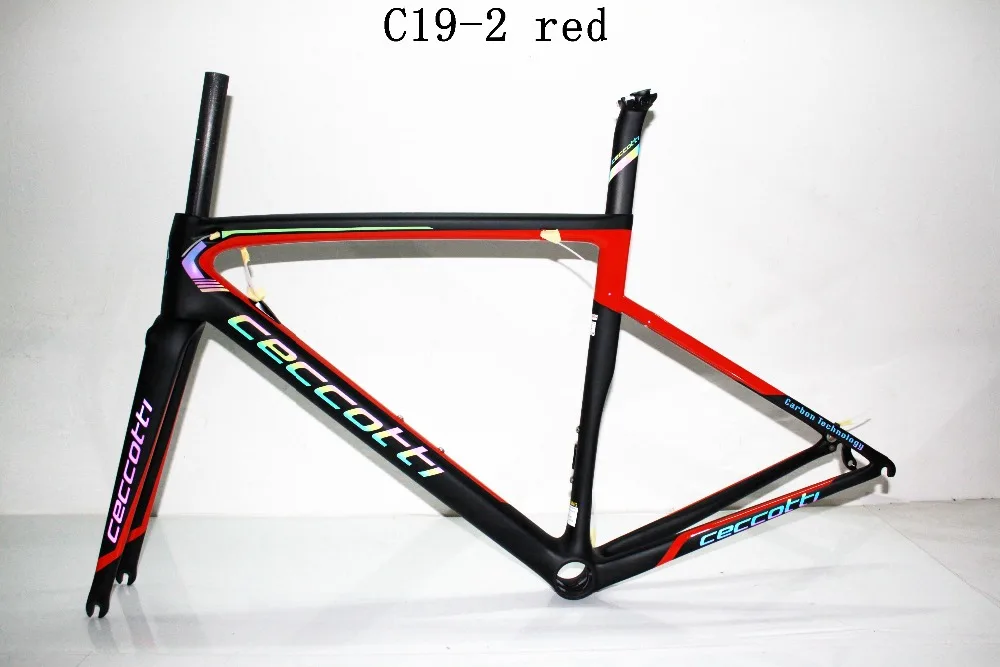 Excellent dc019 ceccotti  carbon road bike frame Toray  PF30/BB30/BSA frame+fork+seatpost+clamp+headset 2019 14