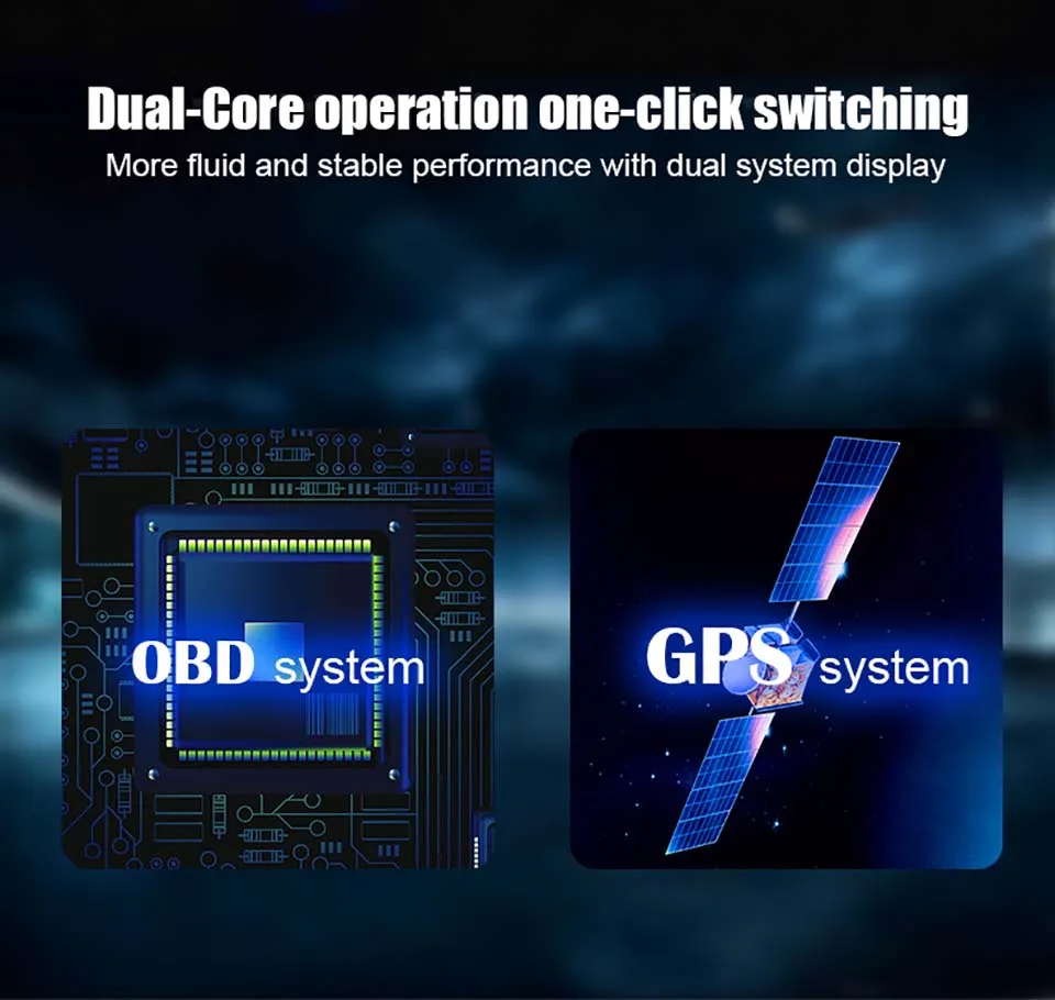 gps+ OBD2 двойная система автомобиля HUD Дисплей Универсальный Авто gps Спидометр приборная панель компьютерное зеркало цифровой проекции
