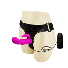 New Lesbian Strapon Dildo Dual Vibrators Femal Strap On Penis Vibrating G-spot Anal Sex Toys For Women Couples Adult Sex Product