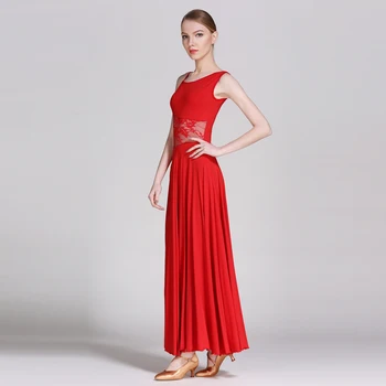 

238 Modern Dance Costume Women Ladies See-through Waltzing Tango Dancing Dress Ballroom Costume Evening Party Dress