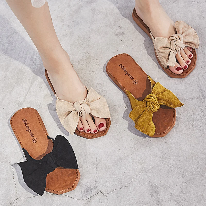 Slippers Female Summer 2018 New Korean Version Of The Wild Flat Fashion ...