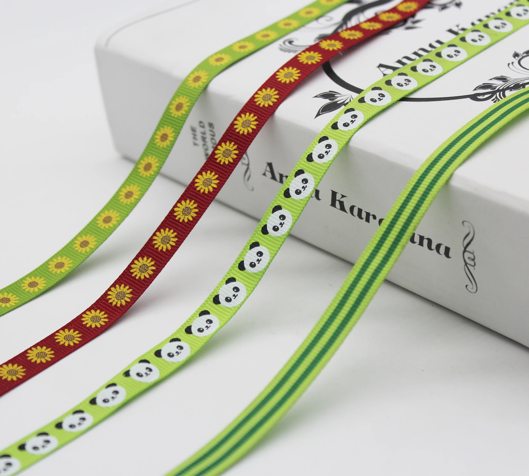 

Largest Collection 3/8 inch (9MM /10mm /1cm) Printed Grosgrain Ribbon Floral Stars Sailboat Flag Animal Striped Cheetah Panda