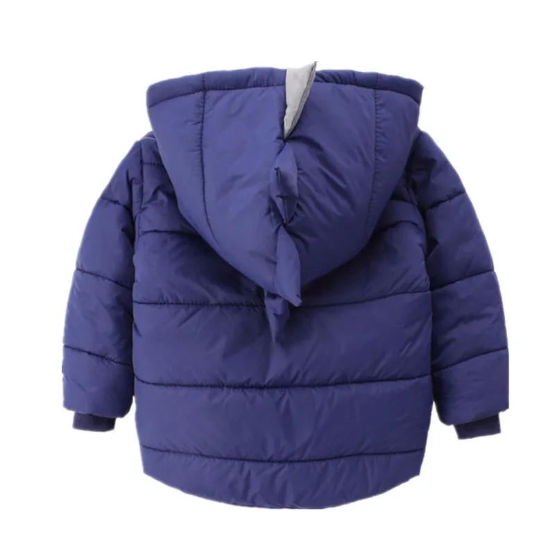 Зимняя куртка для девочек; куртка для мальчиков; детская теплая верхняя одежда; пальто для мальчиков с рисунком динозавра; пальто для малышей; детская одежда с капюшоном для мальчиков