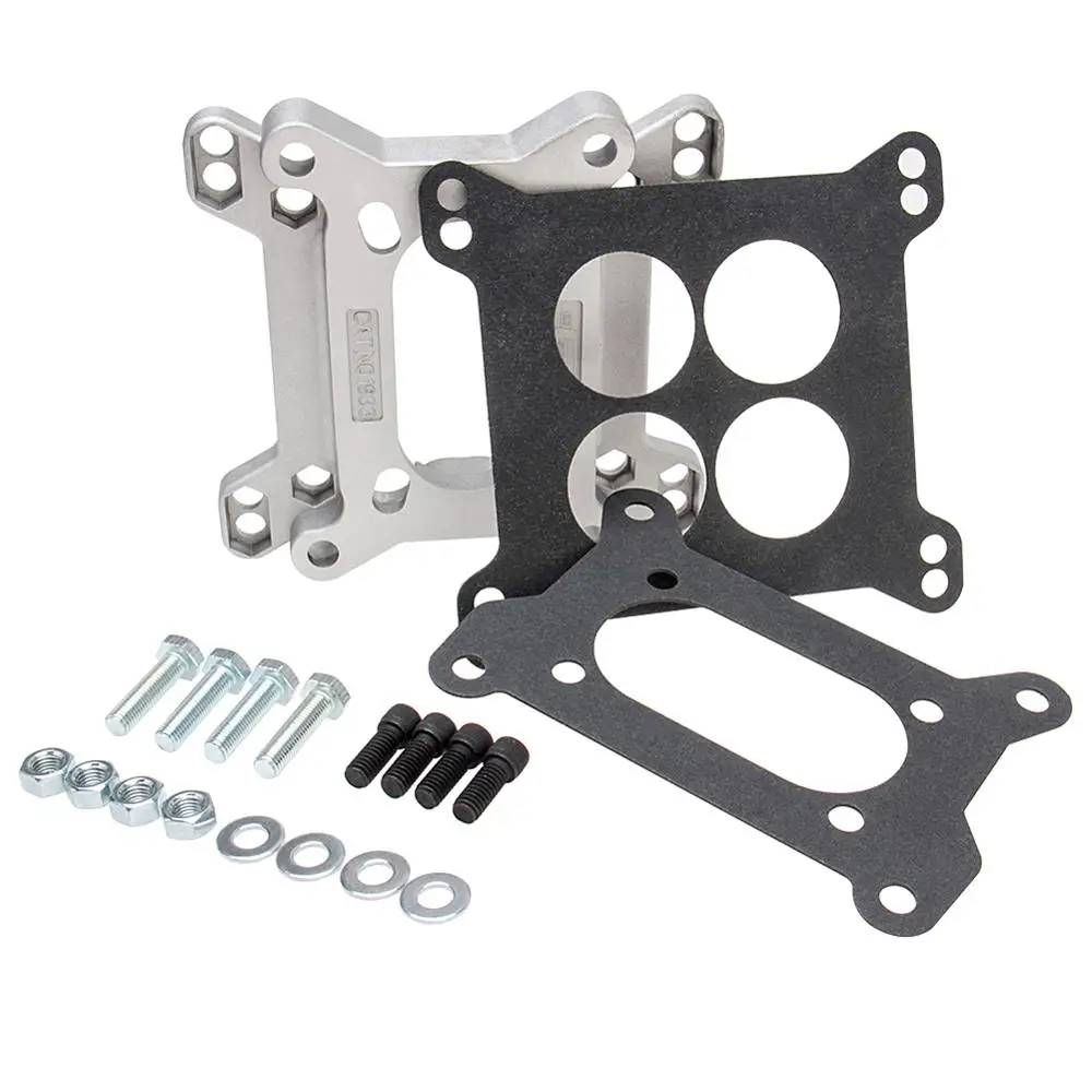 

Carbole Carburetor 2-Barrel Manifold 1" in. Thick Kit Kits 1933 Carburetor Adapter Open Center Square Bore