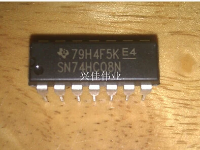 The new 74HC08 74HC08N SN74HC08N DIP14 logic chip--XJDZ | Электронные компоненты и принадлежности
