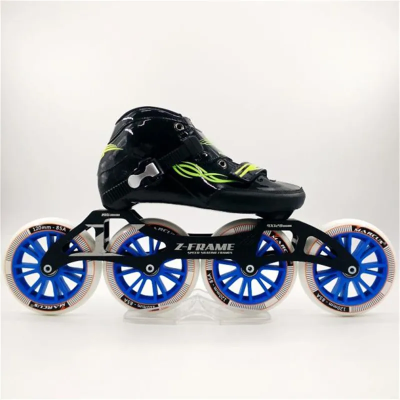 يستحق الكربون الألياف الفيبرجلاس سرعة مضمنة الأبيض كيد الكبار المنافسة الشارع سباق الرياضة أحذية التدريب Patines F020