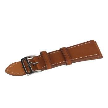 

22mm 24mm New Brown Leather Cowhide Watch Strap Men Watch Band Stylish Retro Men's Leather Strap