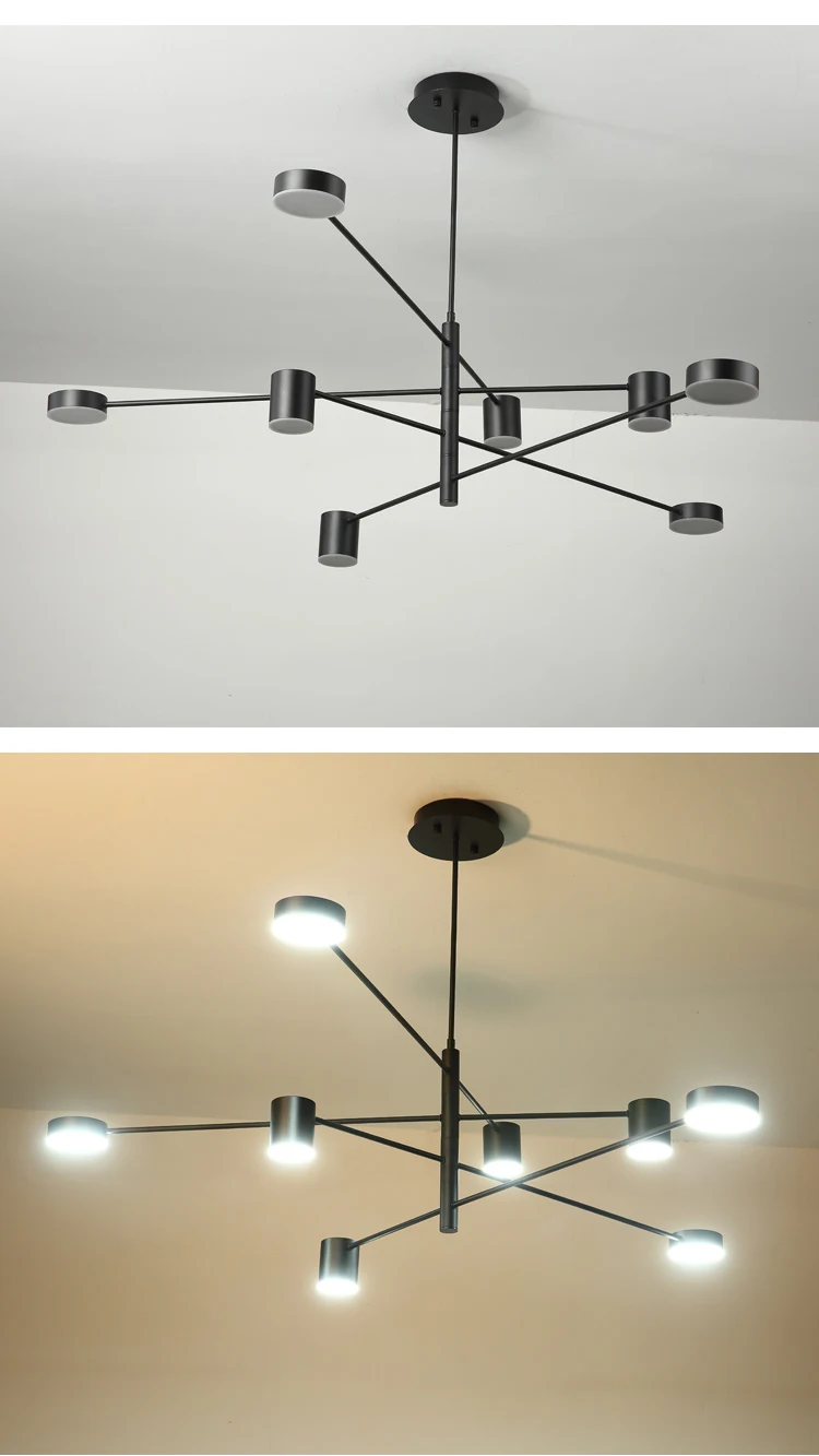 DAR Modern Ceiling Chandeliers Lustre LED Chandelier Lighting Fixtures 9