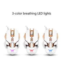 Combaterwing CW30 проводная мышь Регулируемая 3200 dpi красочная дышащая игровая мышка со светодиодной подсветкой высокого качества мыши для компьютера ноутбука L0305