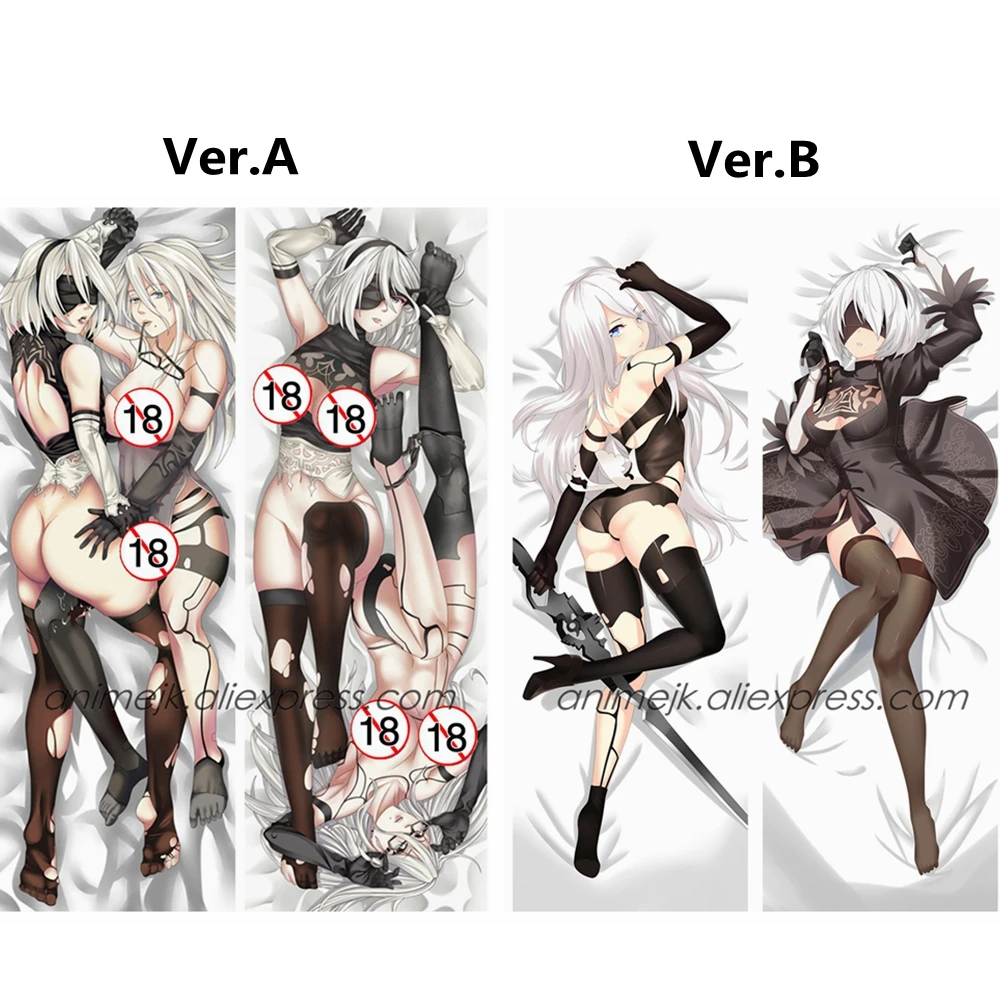 

Anime Game NieR:Automata YoRHa No.2 Type B 2B YoRHa Type A No.2 A2 Dakimakura Body Pillowcase Girls Love Hug Pillow Cover Case