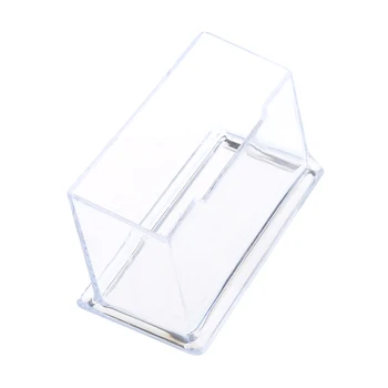 

Clear Business Card Holder Acrylic Plastic Display Stand Rack Desktop Office