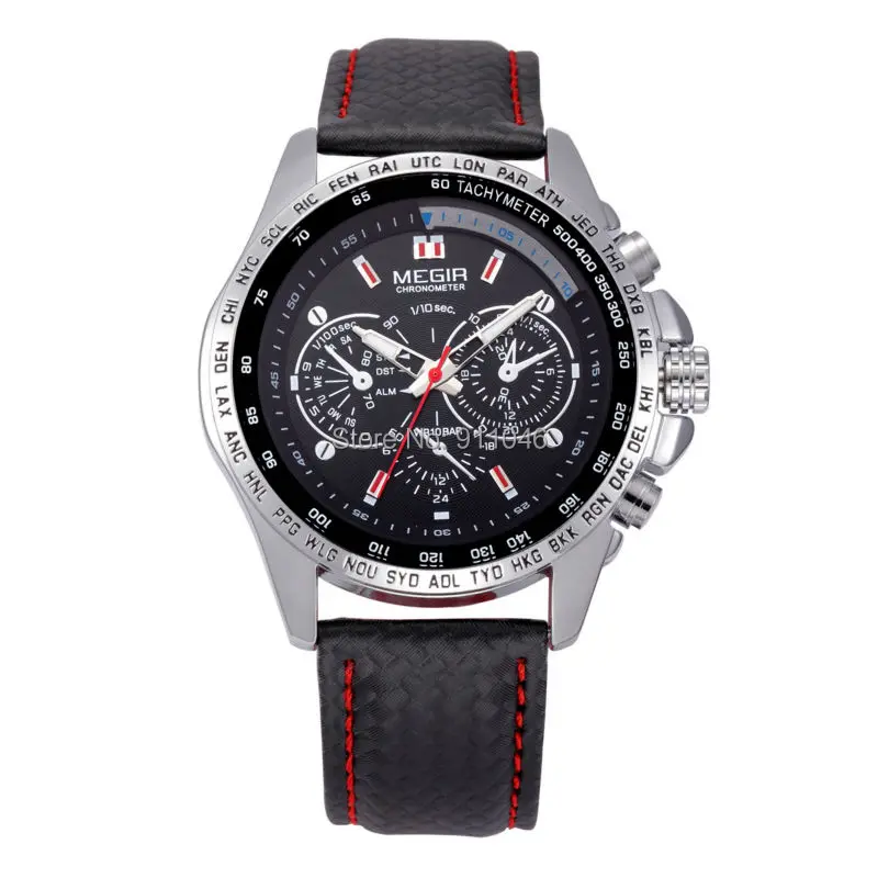 2016 New Arrival Top Brand MIGER Leather Watch High Quality Men Six ...