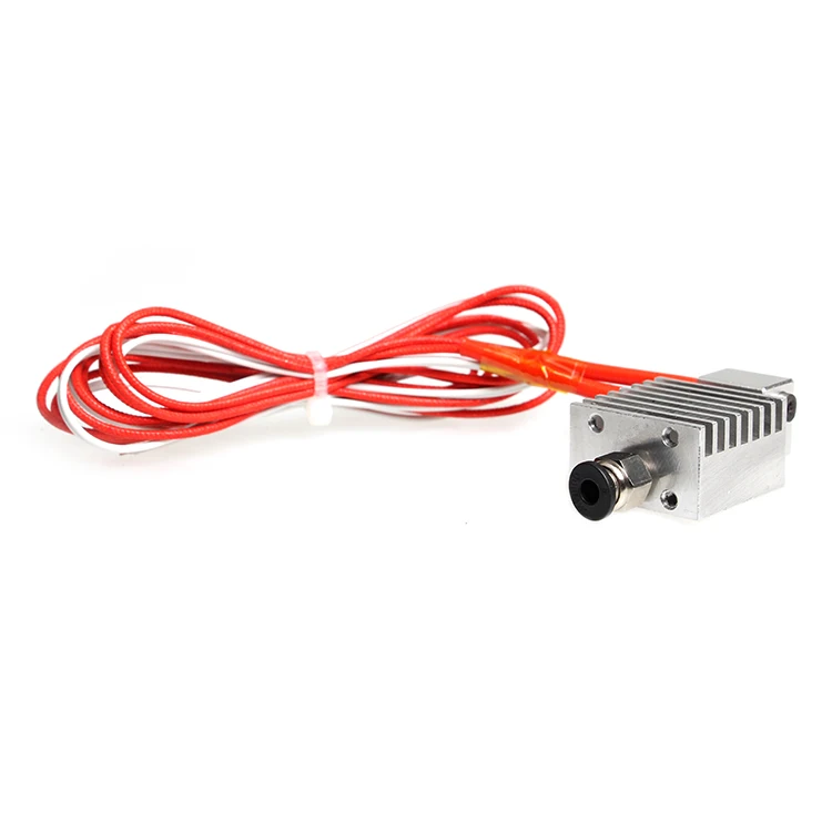 

3D printer V6 extrusion head all metal hot end V5 heating head printing head extruder upgrade+0.4mm nozzle for 1.75mm filament
