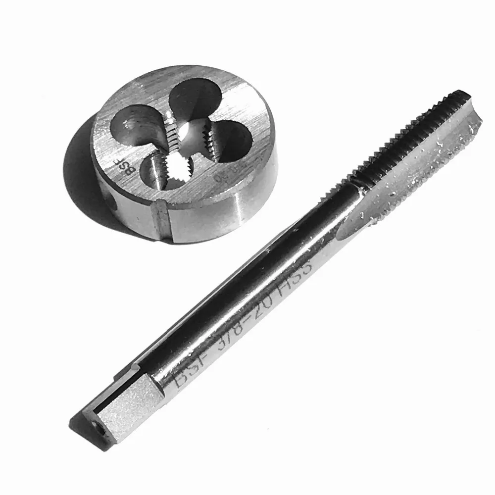 S 1pcs 7//16-20 die 1pcs 7//16-20 tap UNF British US made right hand taper