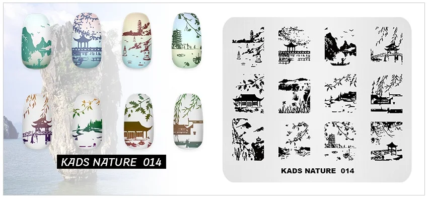 KADS пластины для штамповки ногтей 23 дизайна для дизайна ногтей штамп изображения Шаблон пластины DIY маникюр чистая глубокая гравировка ногтей плесень
