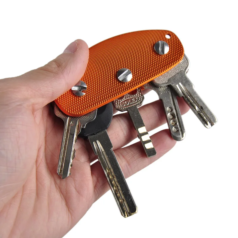 

YYEDC Outdoor Gear Aluminum Alloy Compact Key Organizer Key Holder Clamp Pocket Keychain Clip Ultralight Clip 3 Colors
