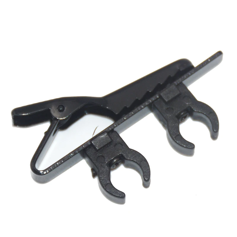 

Top Quality Durable Black Metal Clip for Lapel Tie Clip Microphone Double Clip