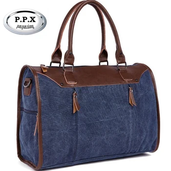 

P.P.X Travel Bag Large Capacity Men Hand Luggage Travel Duffle Bags Canvas Weekend Bags Multifunctional Travel Bags P352