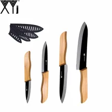 Non-Slip Handle Kitchen Knives 3, 4, 5, 6 Inch Paring Utility Slicing Chef Sharp Ceramic Knife 4 Pcs Set XYJ Brand Cooking Tools