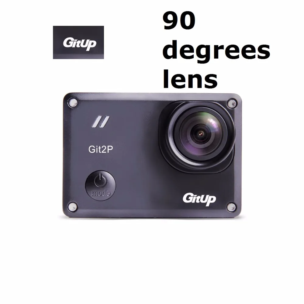 

GitUp Git2P 90 Degree Lens Action Camera Extra Battery+Dual Charger Standard Packing 16MP F2.5 5G2P Novatek 96660 2160P WiFi 2K