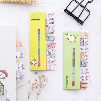 

Cute Cat Stickers , Funny Cat Sticky Page Markers as Index Markers 20-Pack
