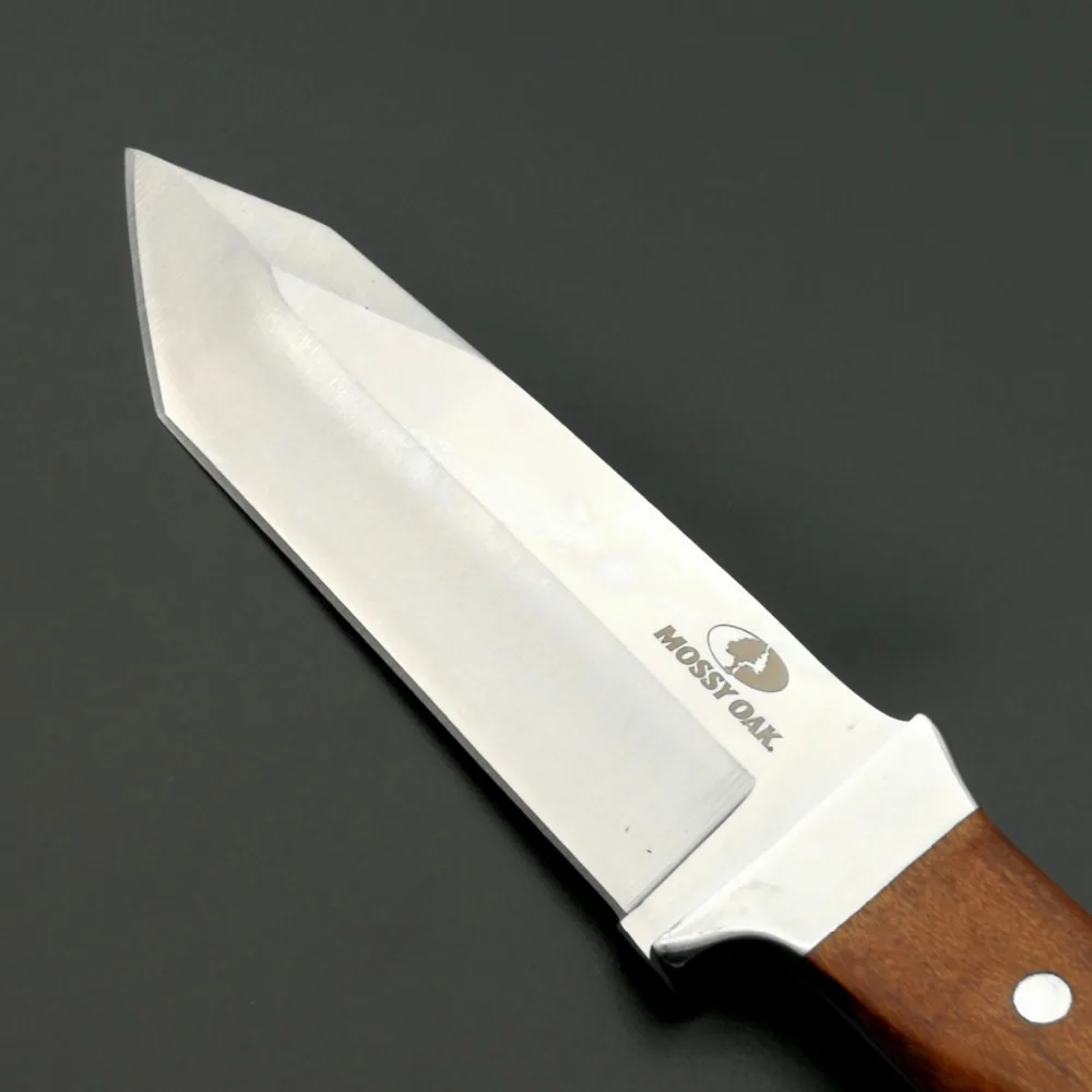 DuoClang Открытый выживания Ножи 5Cr13Mov стали деревянной ручкой практика самообороны фиксированным лезвием нож изысканный