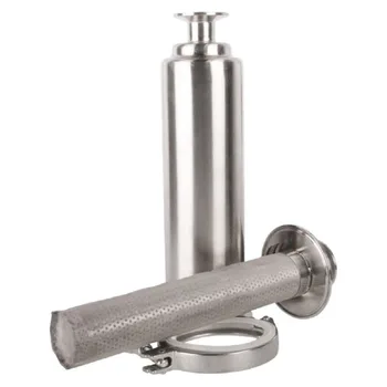 

2 Inch Filter Tri-Clamp Sanitary SS304 Inline Straight Strainer with 100 Mesh Stainless Steel Screen DN 51MM