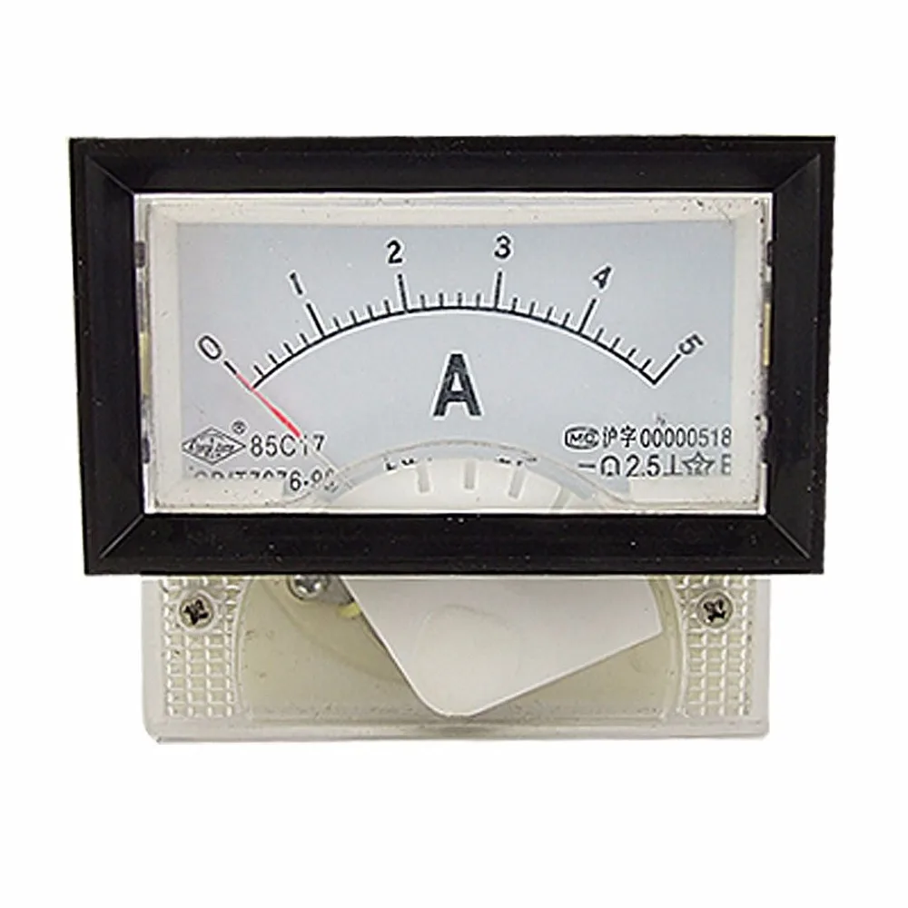 

DC current meter 85C17 DC 0-5A 1A 2A 3A 10A 15A 20A Pointer Analog Panel Meter Ammeter70*40mm