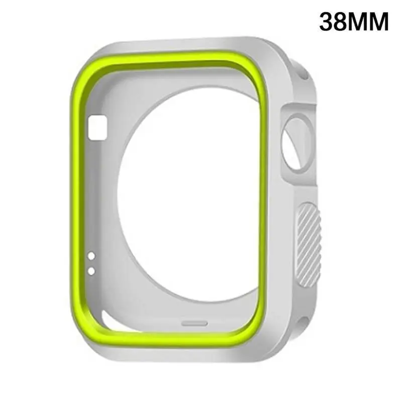 EastVita силиконовый защитный чехол для Apple Watch 42 мм 38 полный экран Рамка резиновая