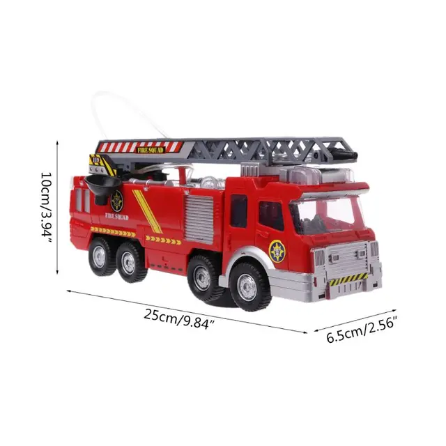 Spray Water Truck Toy Fireman Fire Truck Car Music Light Educational Toys Boy Kids Toy Gift 6