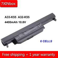 7 xinbox 6cell 4400 мАч 10,8 V A32-K55 A33-K55 A41-K55 Аккумулятор для ноутбука ASUS A45 A55 A75 K45 K55 K75 R400 R500 R700 U57 X45 X55