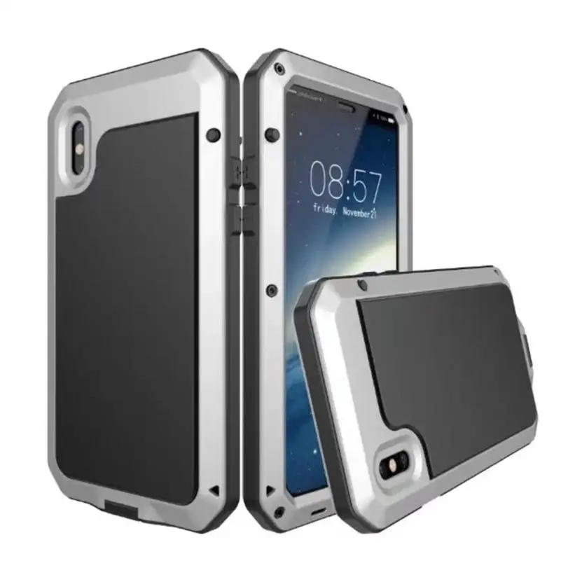 HL Водонепроницаемый противоударный Алюминий металлический чехол для iPhone X груза падения sep21