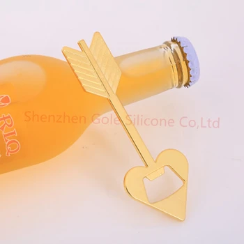 

300pcs New creative a sword through the heart beer bottle opener wedding gift