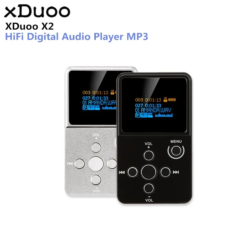 

Original XDuoo X2 MP3 HiFi Digital Audio Player MP3 with OLED Screen TF Card Slot Aluminum Alloy Housing