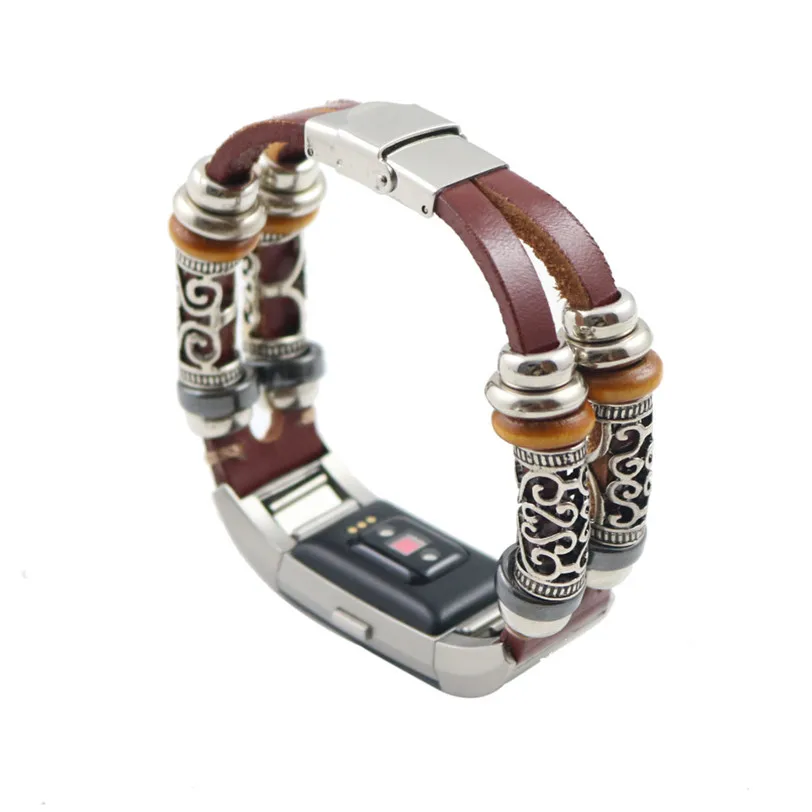 Для Fitbit Charge 2 Замена кожаный браслет ремешок Браслет для Fitbit Ремешки для наручных часов Correas de reloj bandje