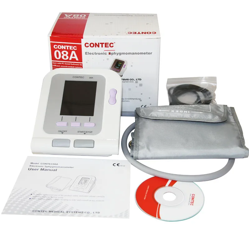 

Free Shipping CONTEC08A Heart Beat Meter, Sphygmomanometer BP Monitor