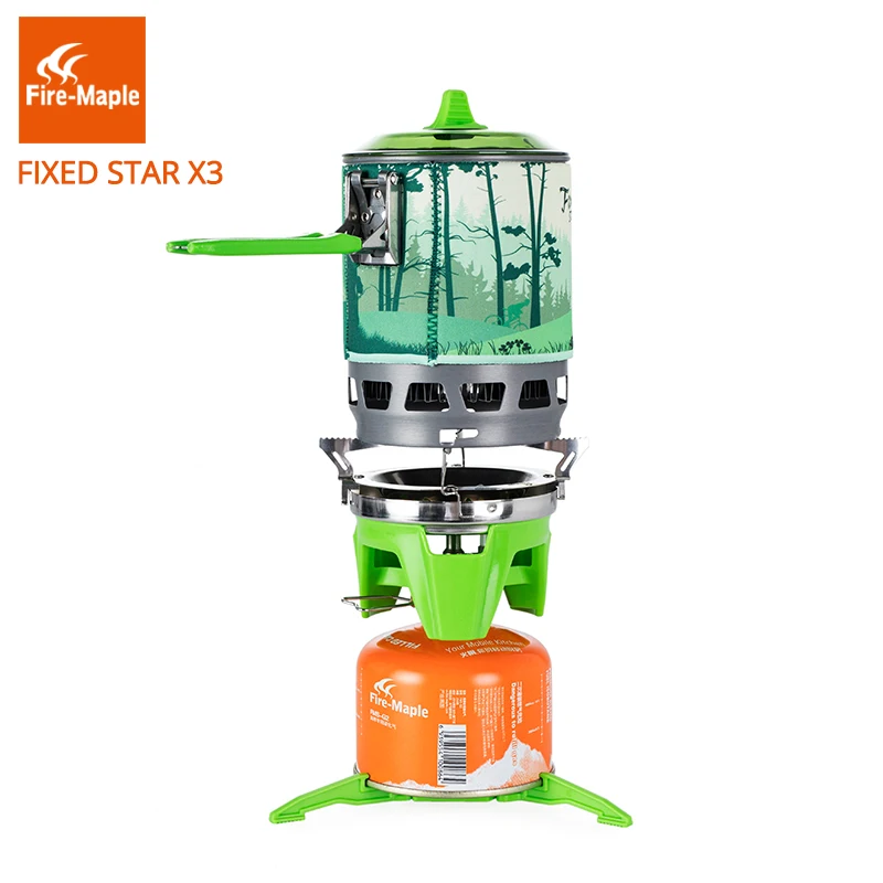 

Fire Maple Camping Gas Burners Outdoor Backpacking Cooking System 2200W 0.8L 600g With piezo ignition Gas Stove FMS-X3