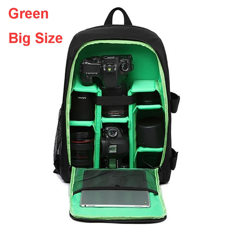 Waterproof DSLR Backpack Video Digital DSLR Camera Bag Multi-functional Outdoor Camera Photo Bag Case for Nikon Canon DSLR Lens cute camera bags Bags & Cases