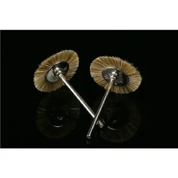 

Bristle Polishing Brush 2.35mm Shank 25mm Pig Mane Brush T Shape Parallel Brush Jade Bodhi Walnuts Gap Cleaning Polisher