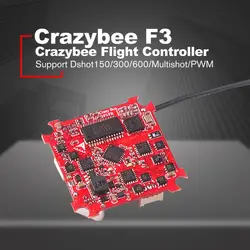RC Crazybee F3 Полет контроллер крошечные Betaflight FC с DSM2 приемник/Blheli_S ESC/OSD/измеритель тока для RC Whoop Racing Drone