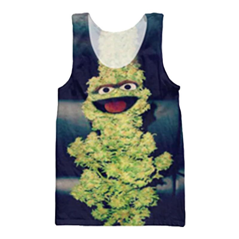 

Summer Men Tank Tops Oscar The Nug 3d Printed Sleeveless Vest Hipster Cartoon Harajuku Style Shirt
