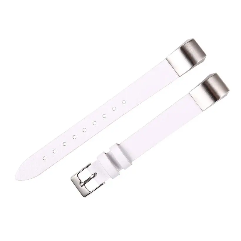 white HIPERDEAL роскошный кожаный ремешок браслет ремешок для Fitbit Alta/Fitbit Alta HR классический дизайн кожаный ремешок для часов# M - Цвет: white