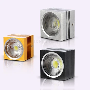 

AC85-265V 5W 10W COB Down light surface mounted LED ceiling spot lights downlight white / black / silver